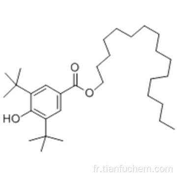 Acide benzoïque, ester de 3,5-bis (1,1-diméthyléthyl) -4-hydroxy, hexadécyle CAS 67845-93-6